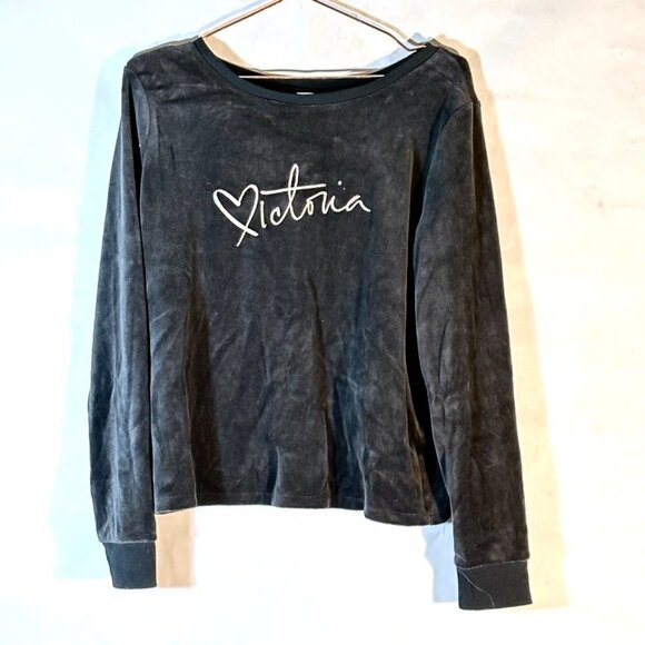 Victoria's Secret Size Medium Velvet Vintage open Back Shirt Blouse Sexy - Picture 3 of 6